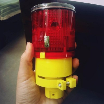 Solar Traffic Cone Strobe Light LED Traffic Solar Warning Light