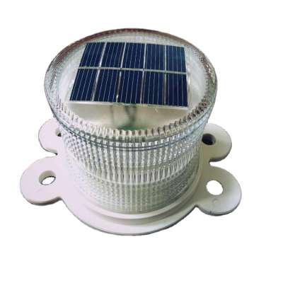 Led solar powered blinking obstruction light