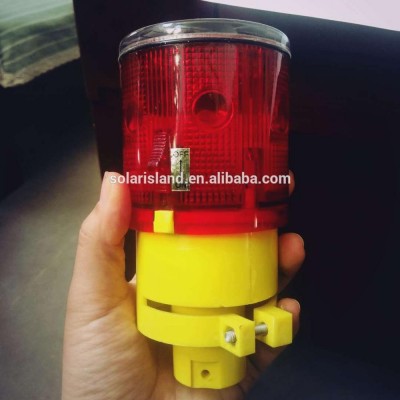 Solar Panel Powered Traffic Cone Lights with Red or Yellow Color